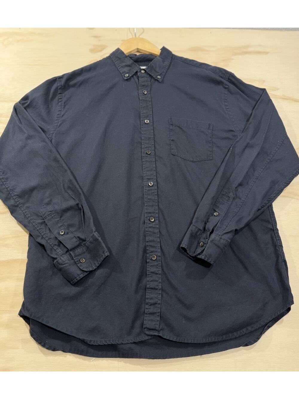 Alex Mill Oxford Wash And Go Button Down Shirt Navy Long Sleeve Size XL Cotton